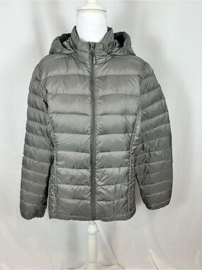 Women’s Heatkeep Hooded Puffer Jacket - Gray
